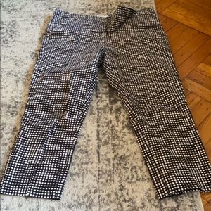 Black and white dress pants